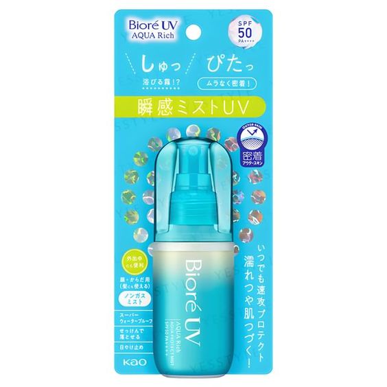 Kao - Biore UV Aqua Rich Aqua Protect Mist SPF 50 PA++++ + Refill 60 ml